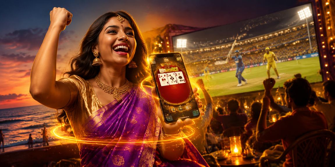 IPL night match stadium view with lively crowd